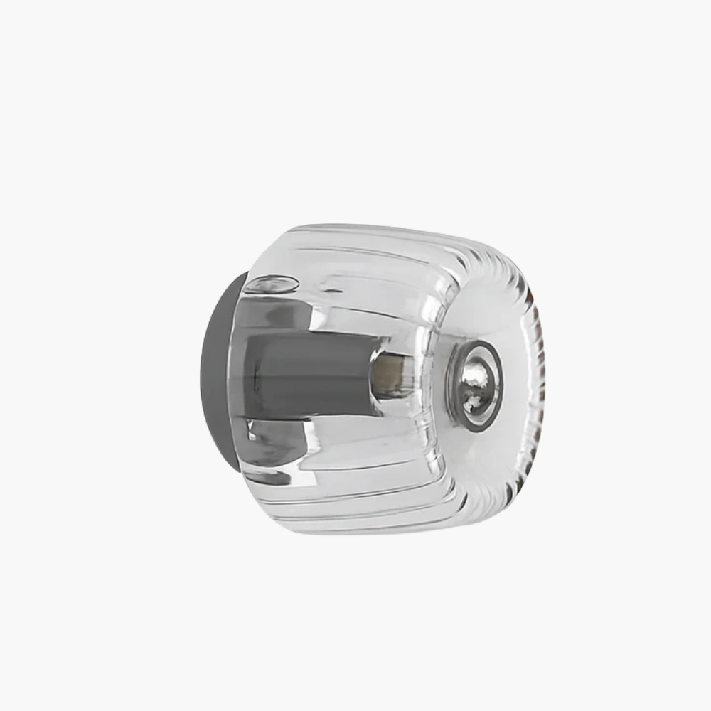 Marquello | Geribbelde Transparante Glazen Bauhaus Geïnspireerde Wandlamp