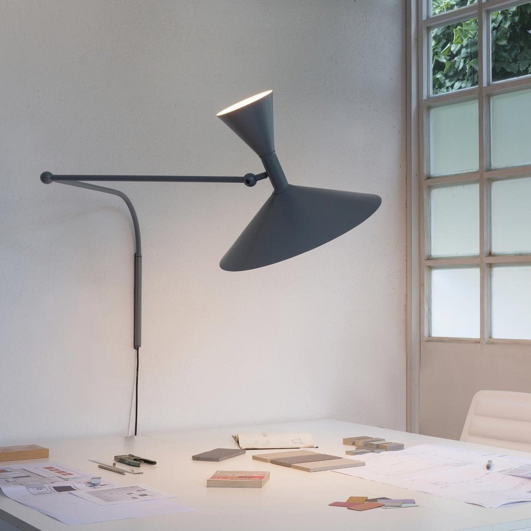 Elvinda | Sculpturale Verstelbare Aluminium Draaibare Wandlamp