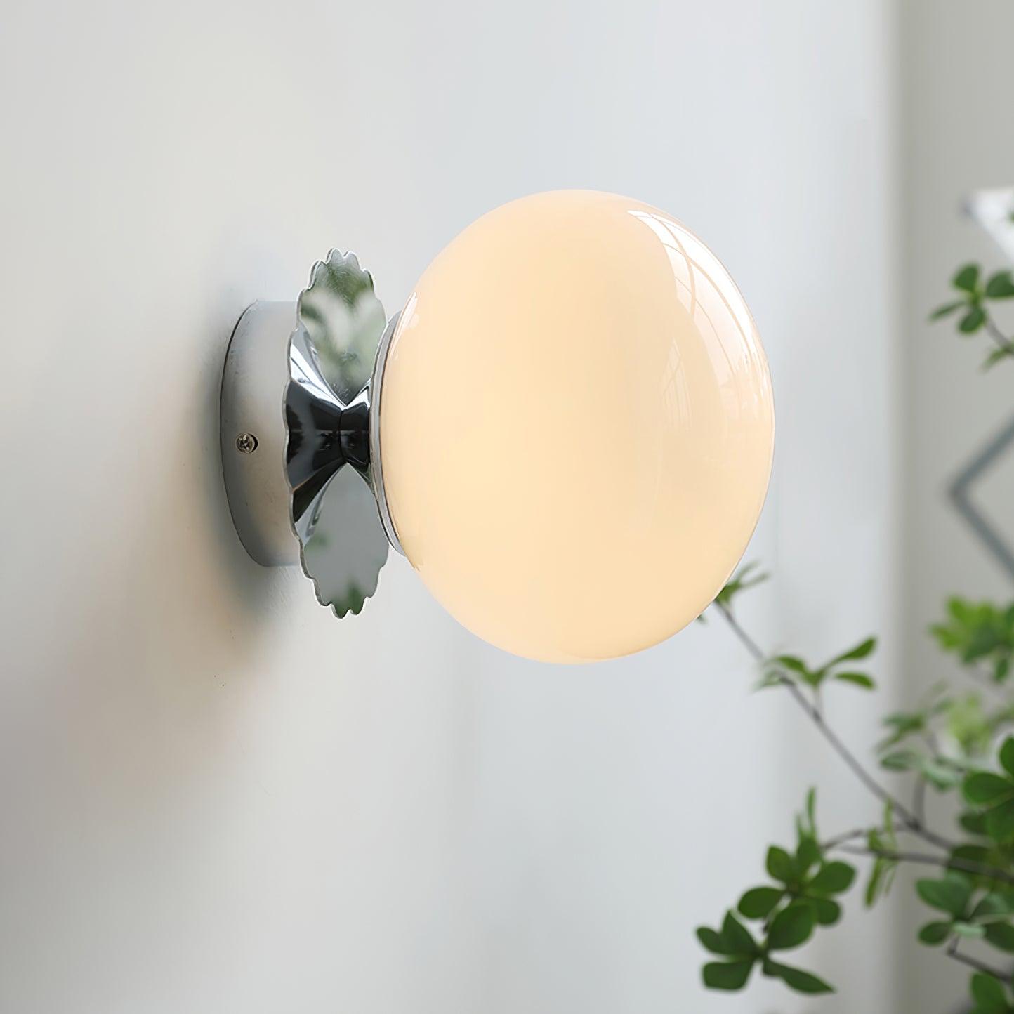 Galdromic | Sculpturale Matglazen Bol Wandlamp