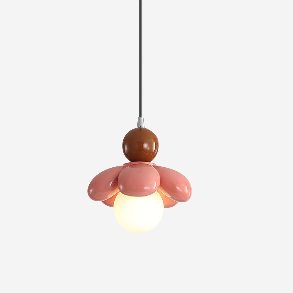 Berislys | Gesculpteerde Organische Bloem Silhouet Glazen Hanglamp