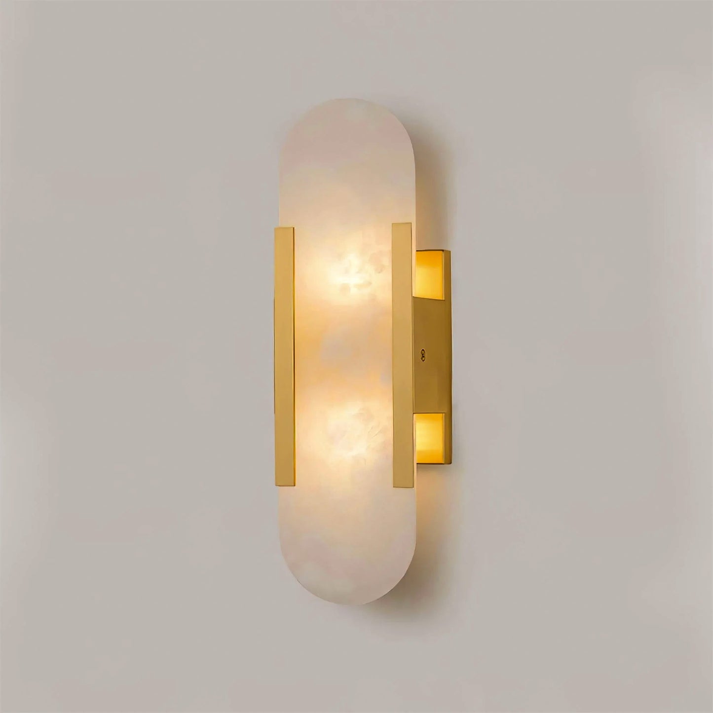Ivalis | Moderne Verlengde Alabaster Steen Wandlamp