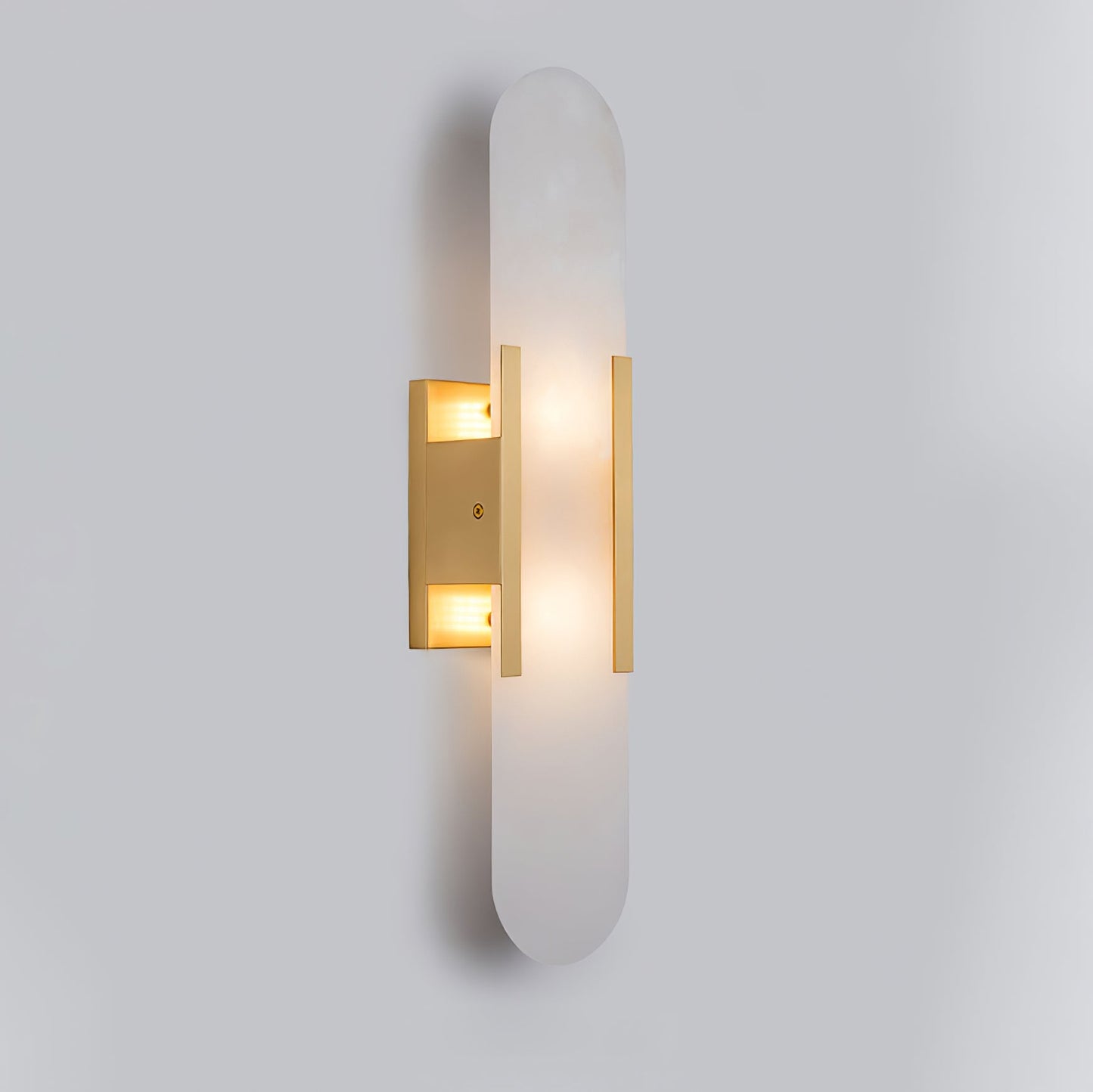 Ivalis | Moderne Verlengde Alabaster Steen Wandlamp
