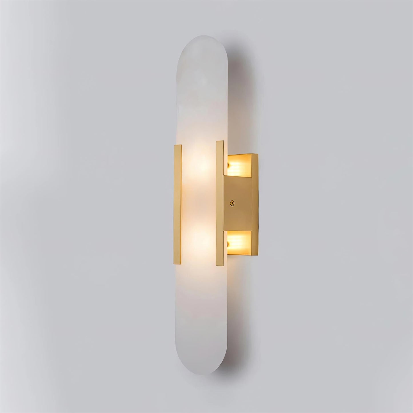 Ivalis | Moderne Verlengde Alabaster Steen Wandlamp
