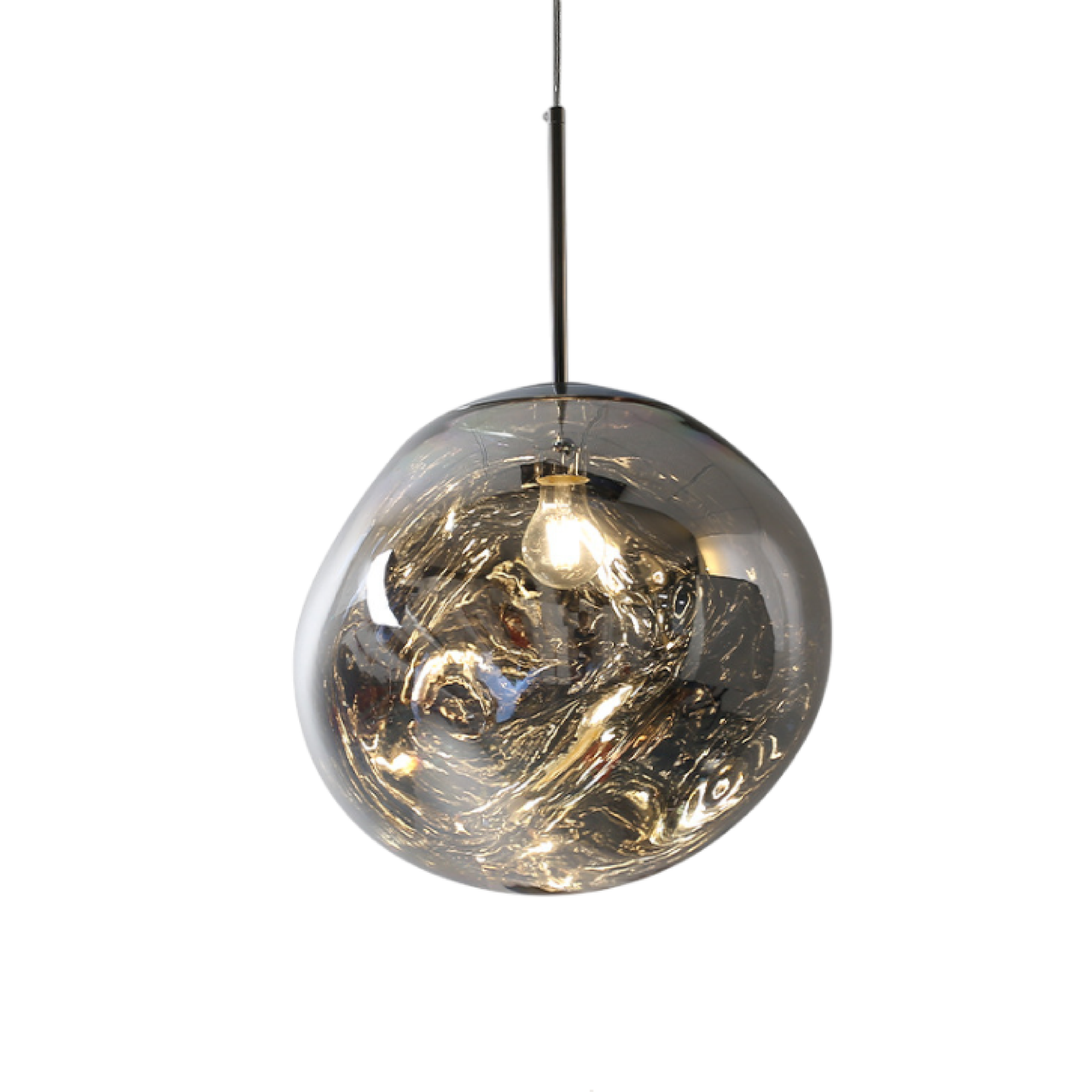 Fusio | Hedendaagse Abstracte Gesmolten Globe Hanglamp
