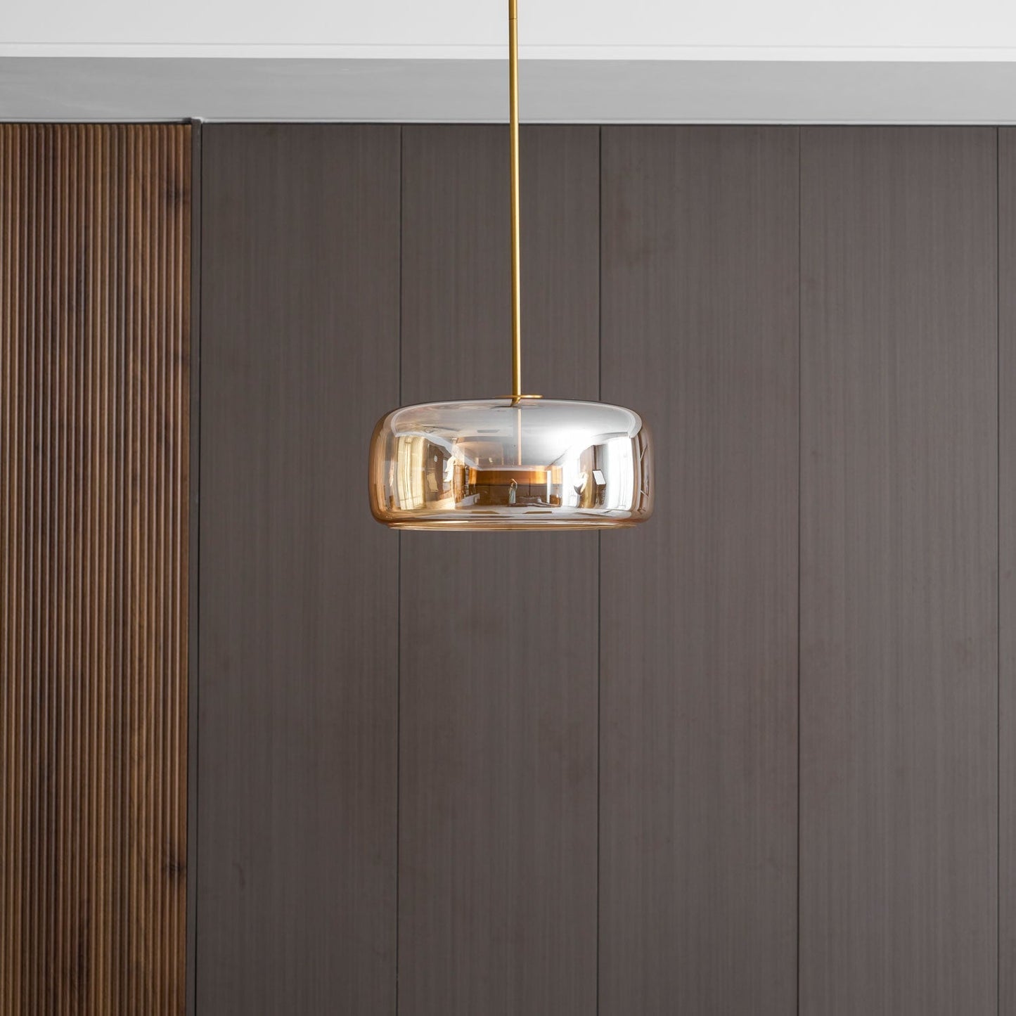 Orionth | Geometrische Sculpturale Handgeblazen Glazen Bol Hanglamp