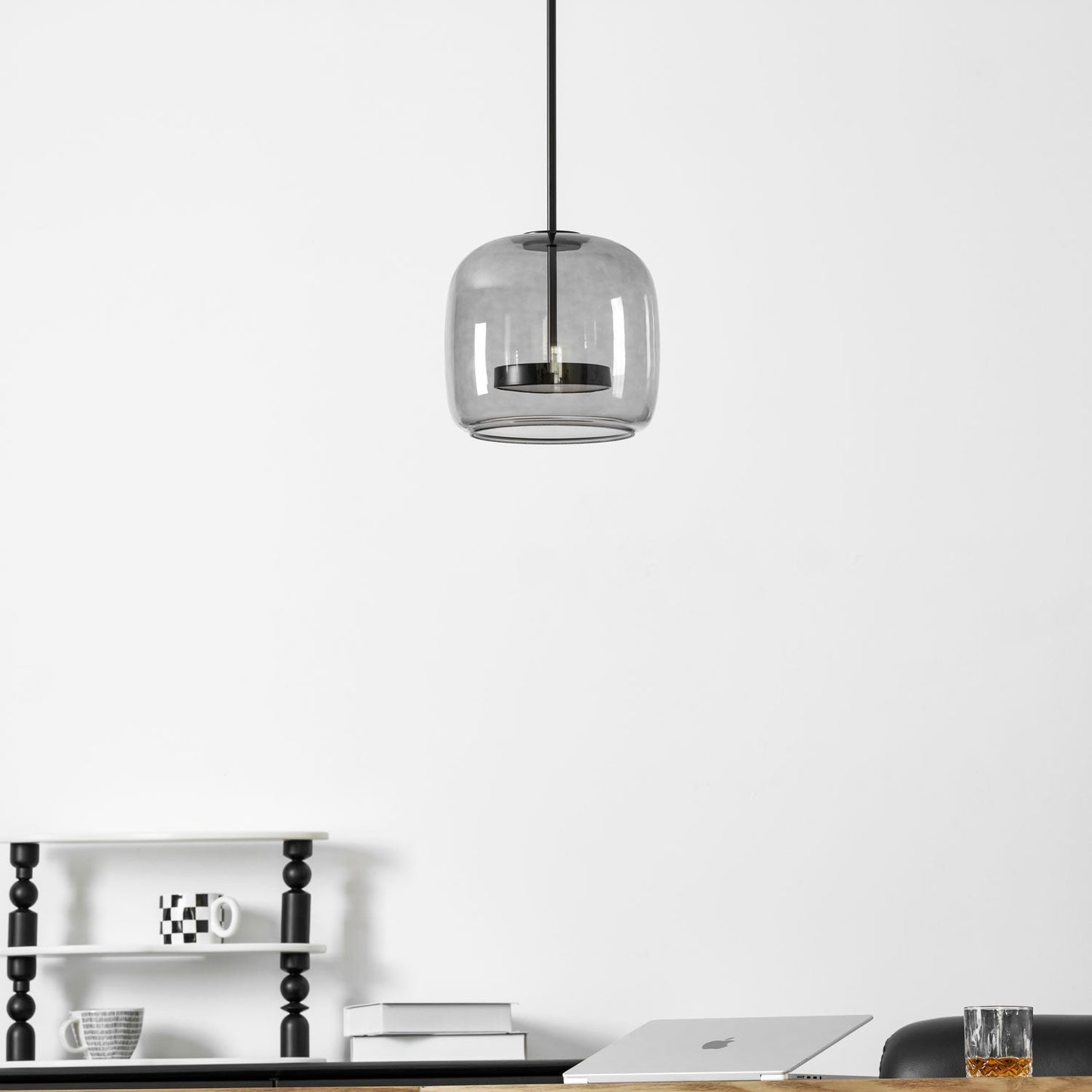 Orionth | Geometrische Sculpturale Handgeblazen Glazen Bol Hanglamp