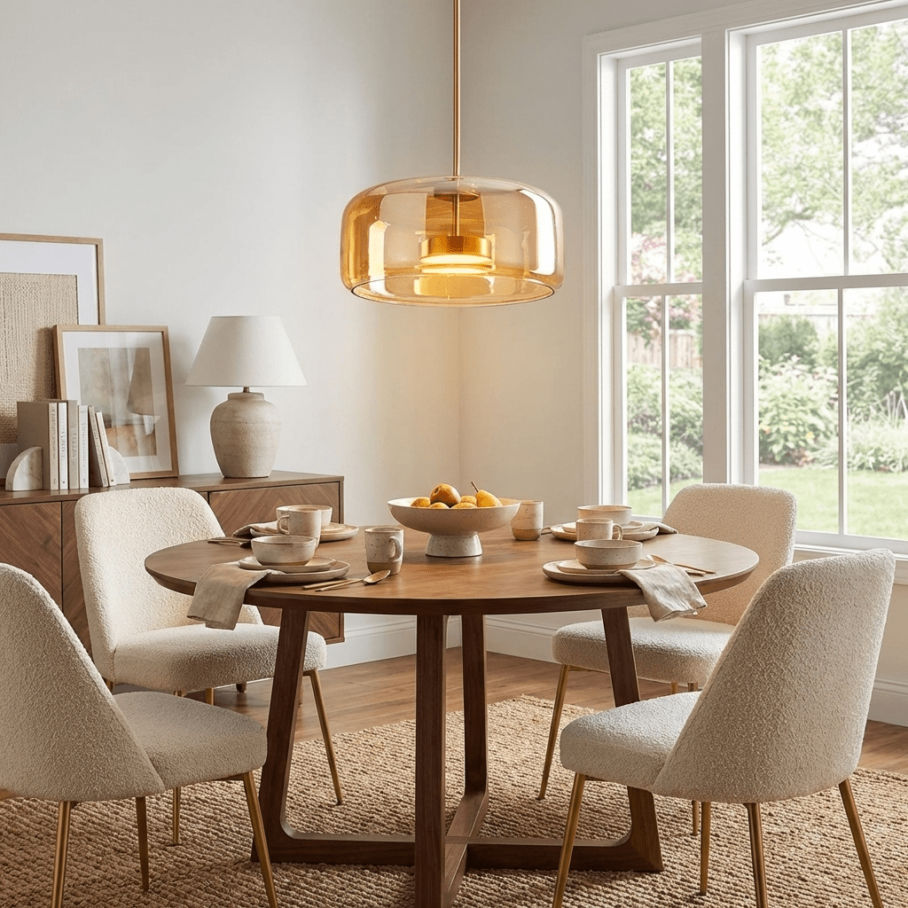 Orionth | Geometrische Sculpturale Handgeblazen Glazen Bol Hanglamp