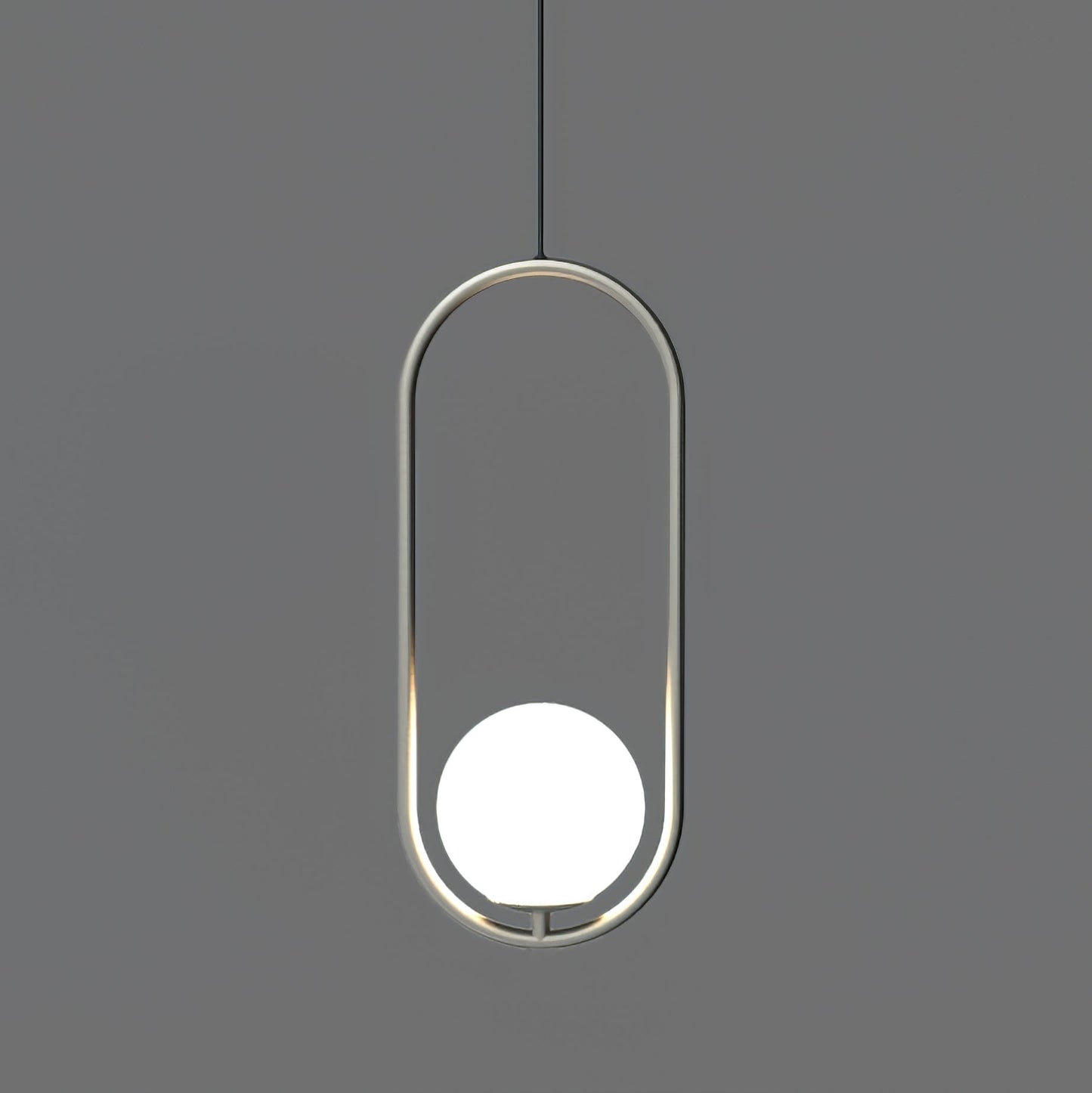 Belvadiro | Minimalistische bolvormige glazen hanglamp