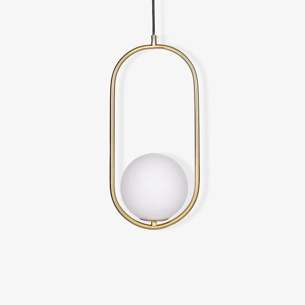 Belvadiro | Minimalistische bolvormige glazen hanglamp