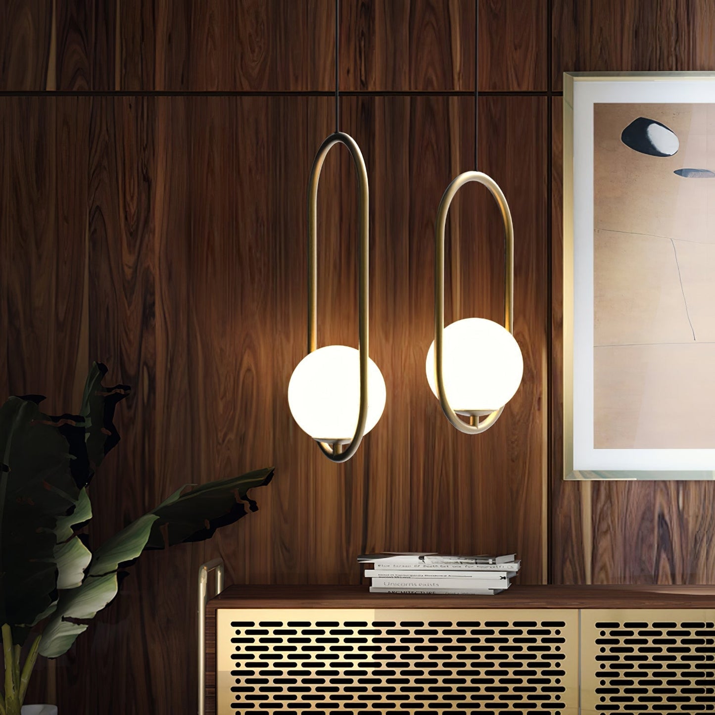Belvadiro | Minimalistische bolvormige glazen hanglamp