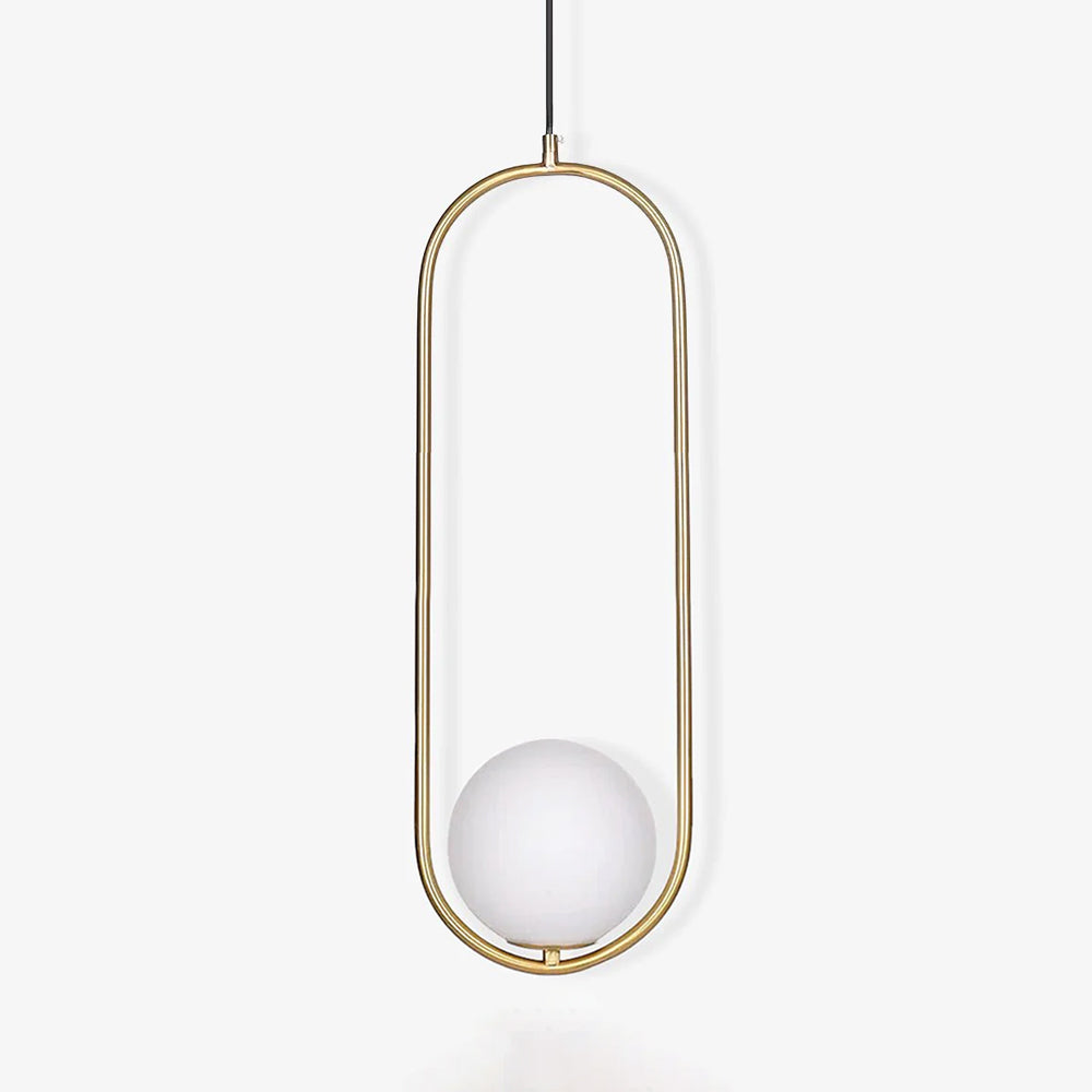 Belvadiro | Minimalistische bolvormige glazen hanglamp