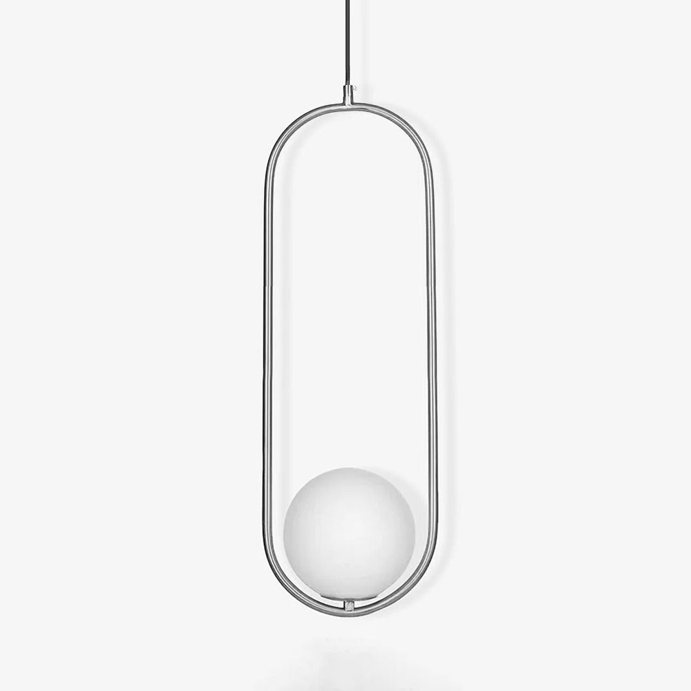 Belvadiro | Minimalistische bolvormige glazen hanglamp
