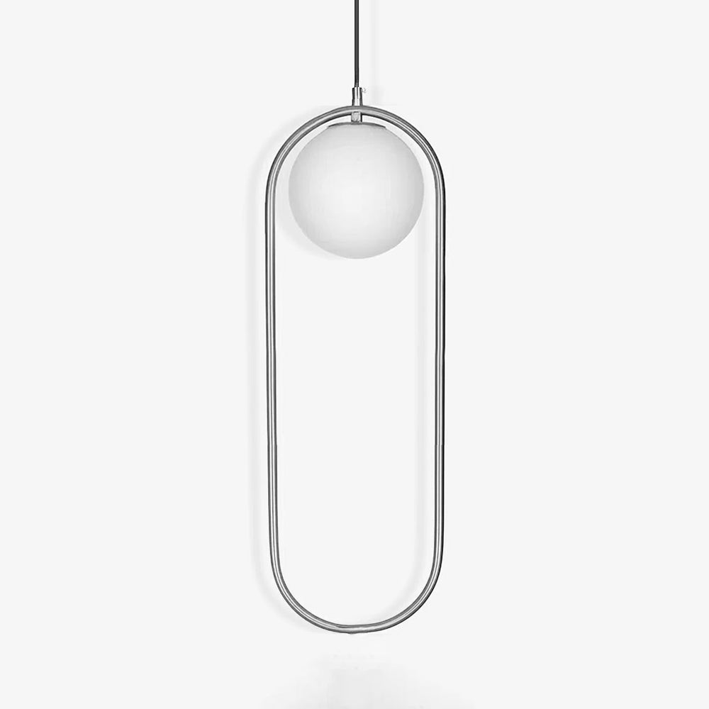 Belvadiro | Minimalistische bolvormige glazen hanglamp
