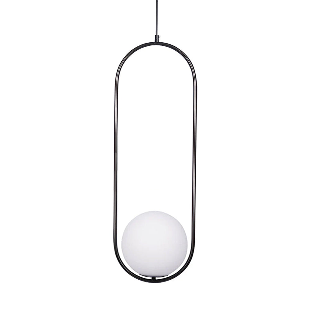 Belvadiro | Minimalistische bolvormige glazen hanglamp