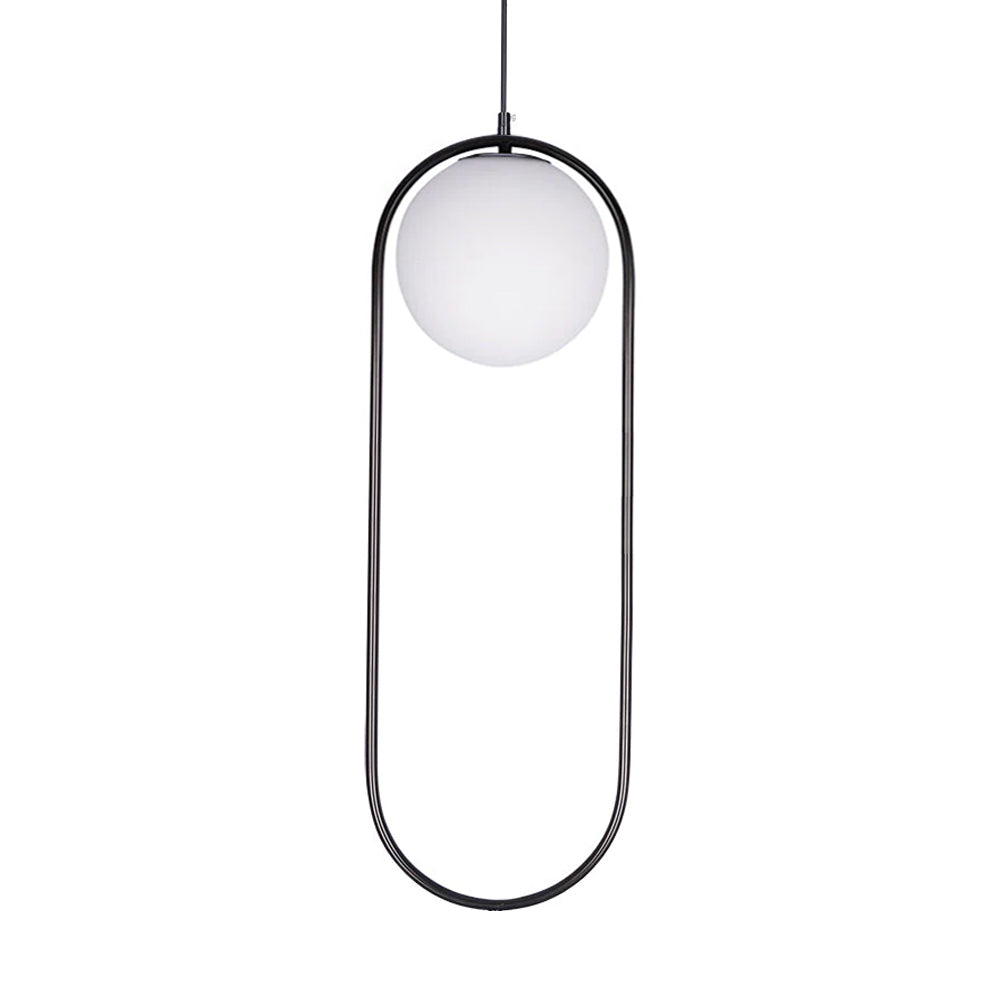 Belvadiro | Minimalistische bolvormige glazen hanglamp