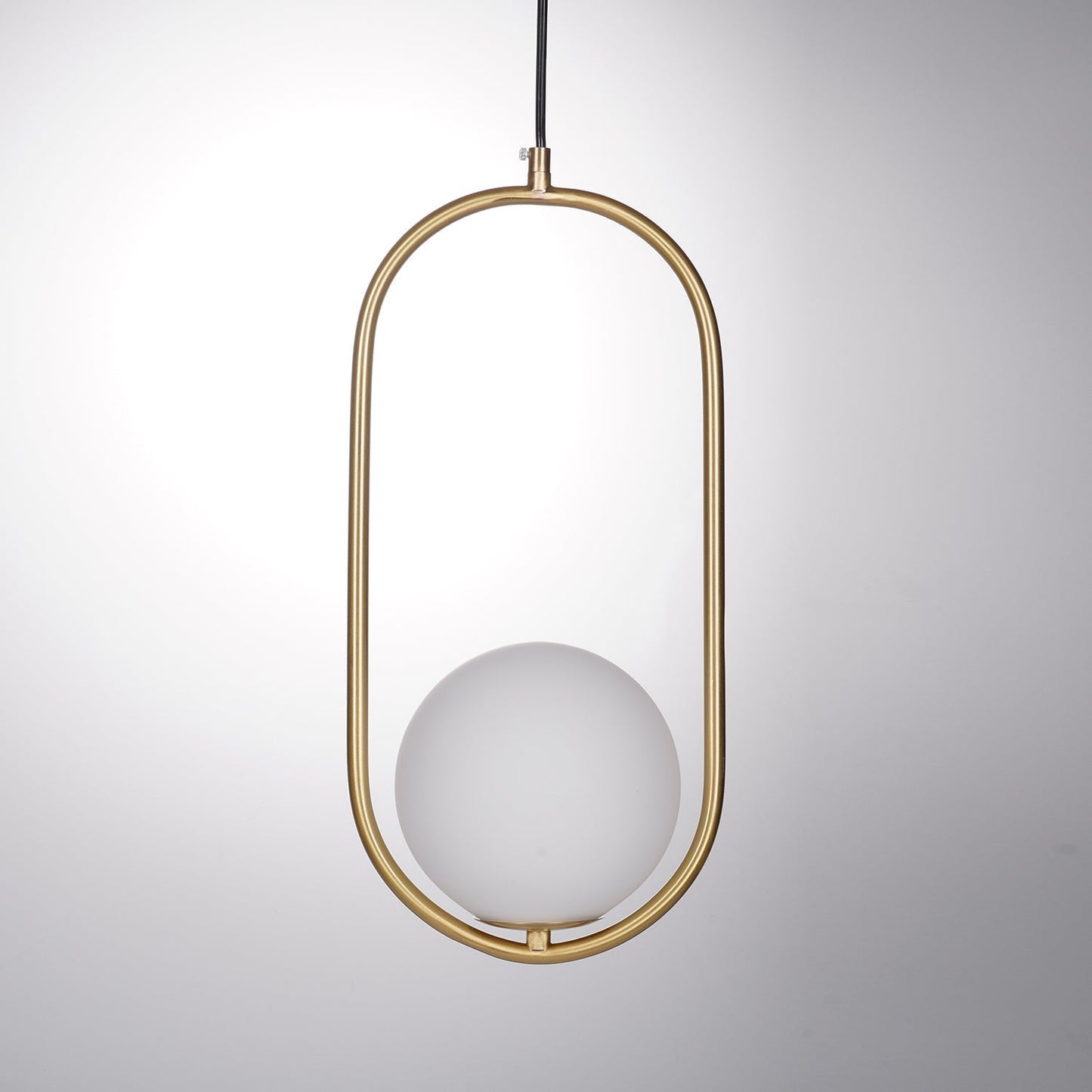 Belvadiro | Minimalistische bolvormige glazen hanglamp