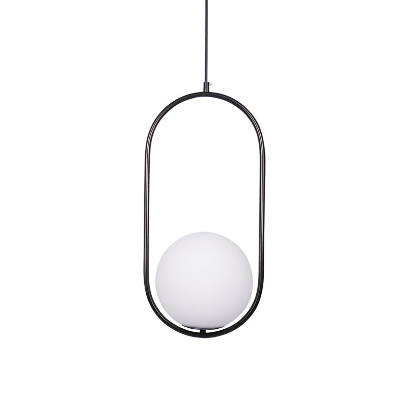 Belvadiro | Minimalistische bolvormige glazen hanglamp