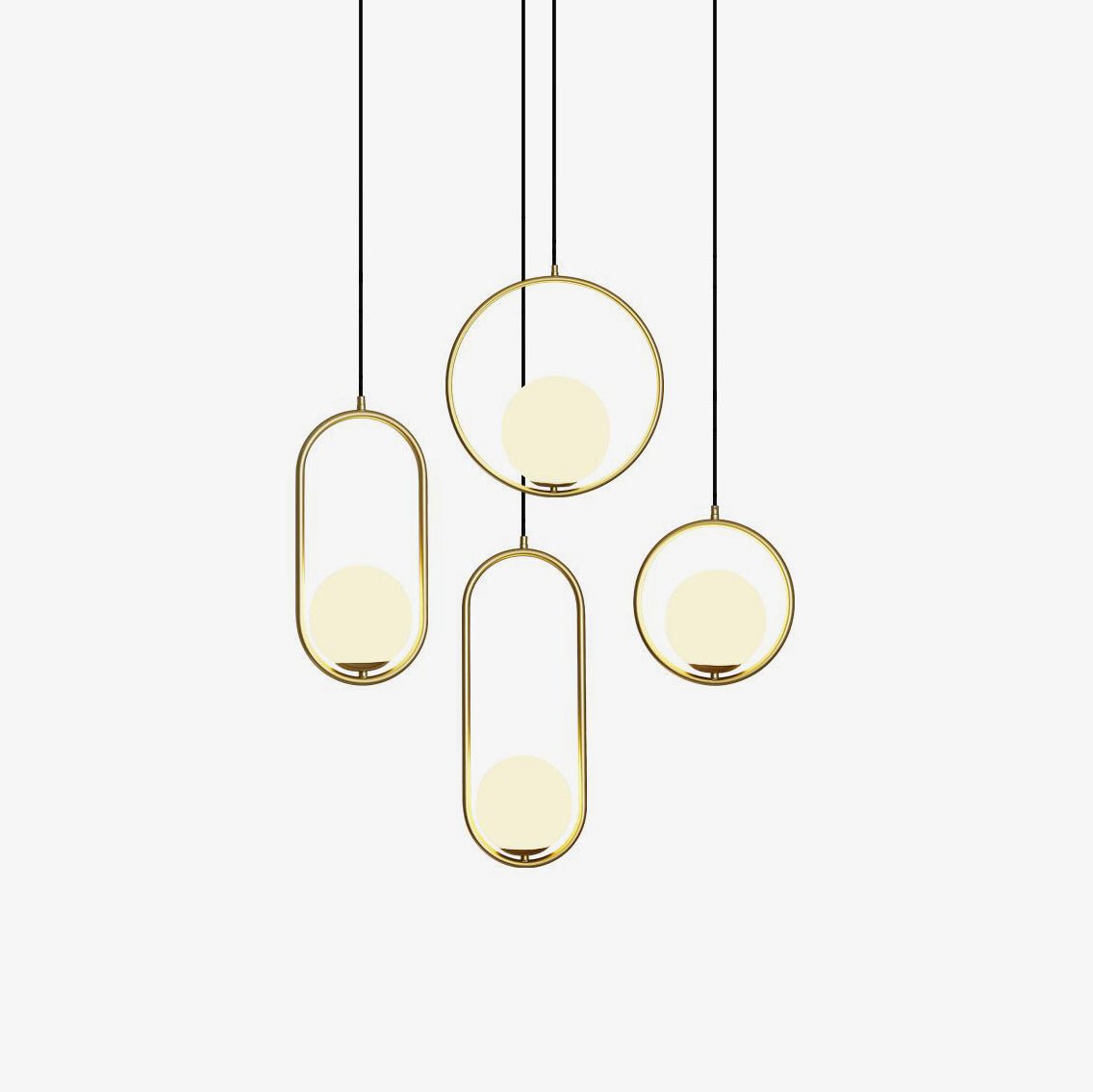 Belvadiro | Minimalistische bolvormige glazen hanglamp