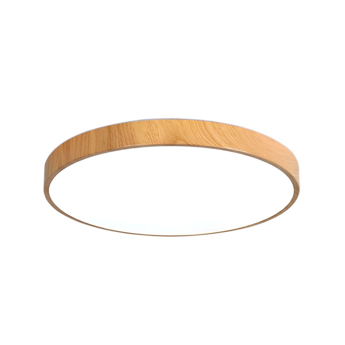 Lythara | Noordse Houten Inbouw Circulaire LED Plafondlamp