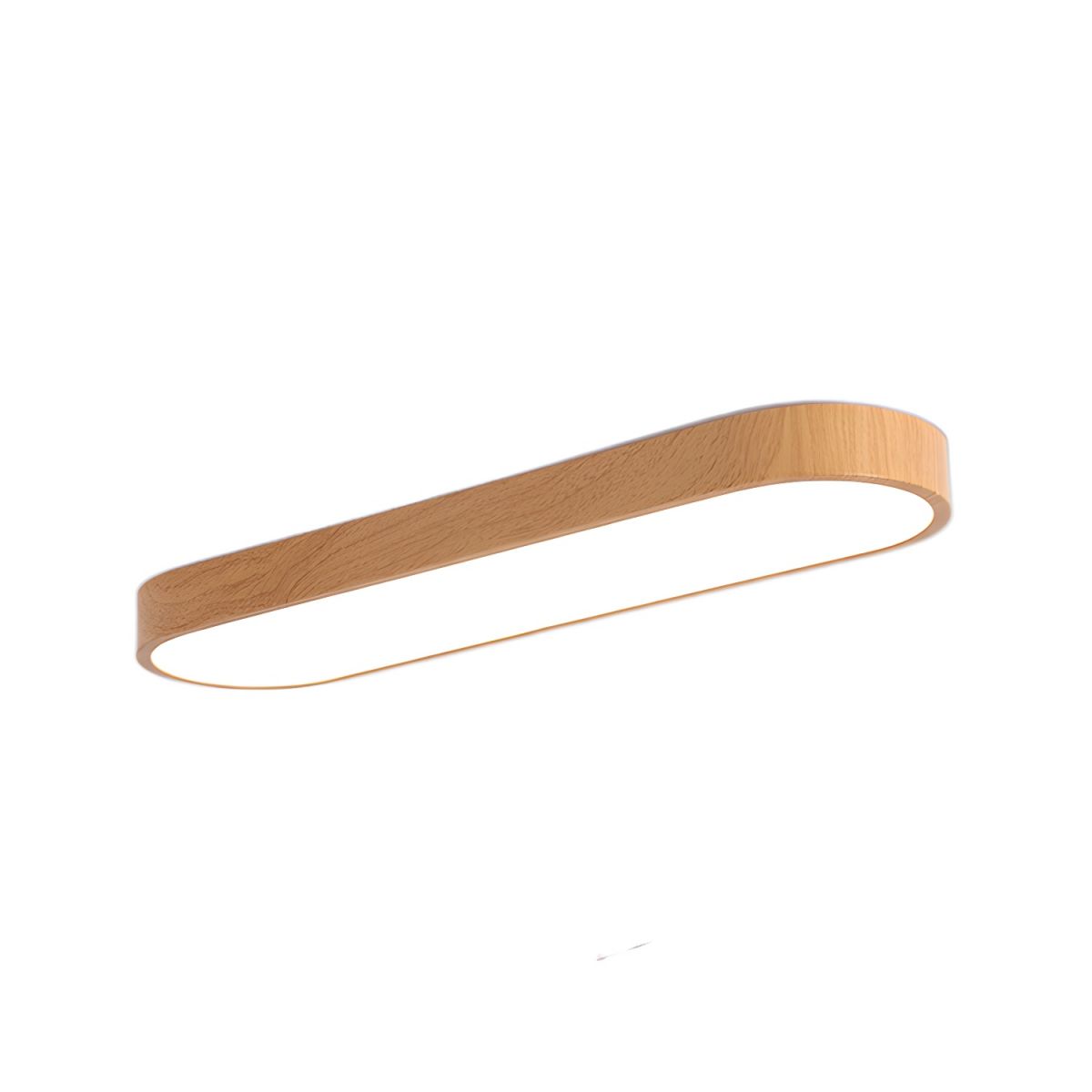 Lythara | Noordse Houten Inbouw Circulaire LED Plafondlamp