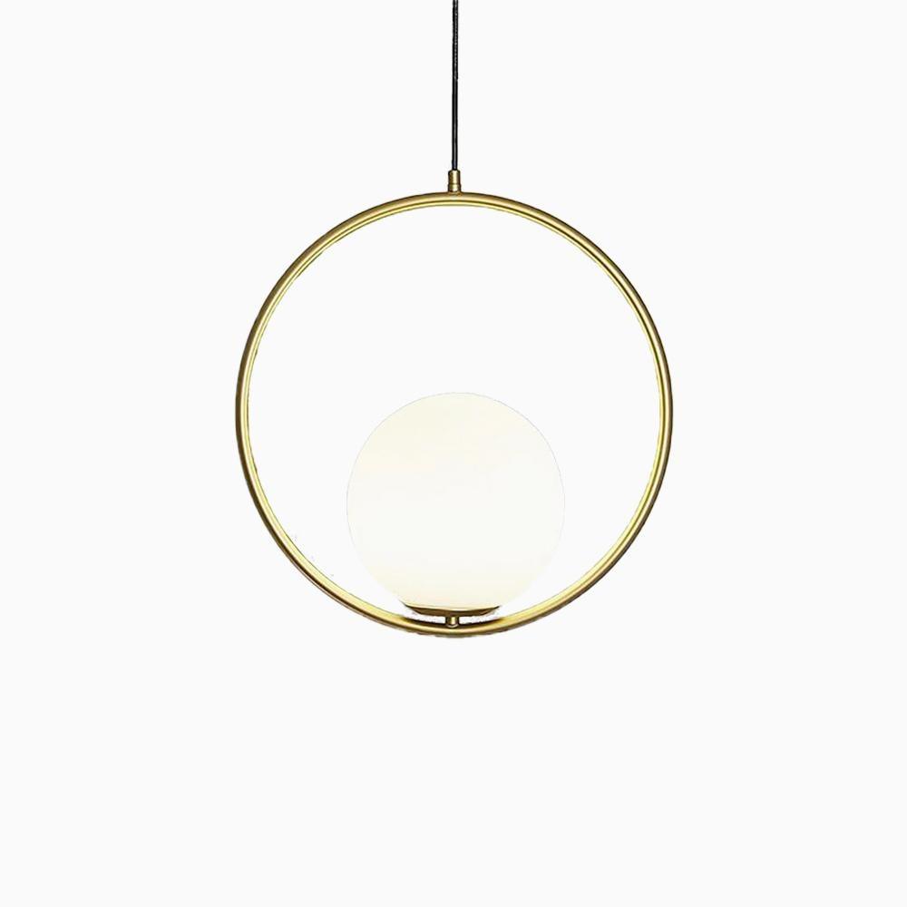 Belvadiro | Minimalistische bolvormige glazen hanglamp
