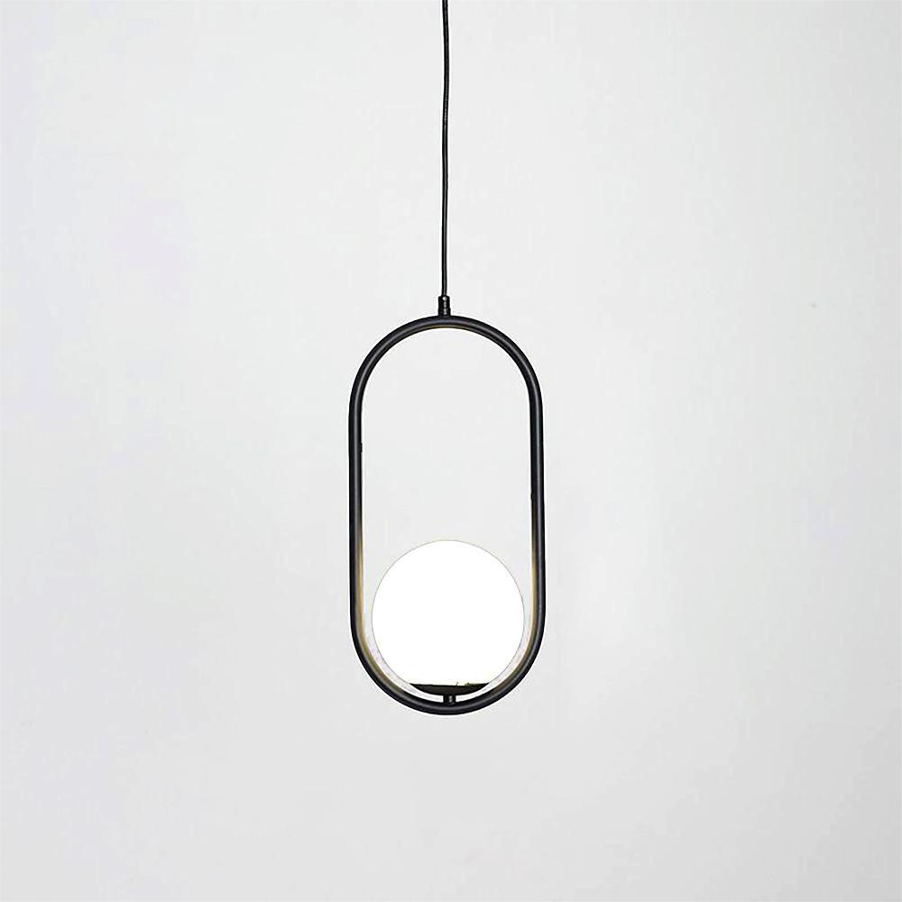 Belvadiro | Minimalistische bolvormige glazen hanglamp