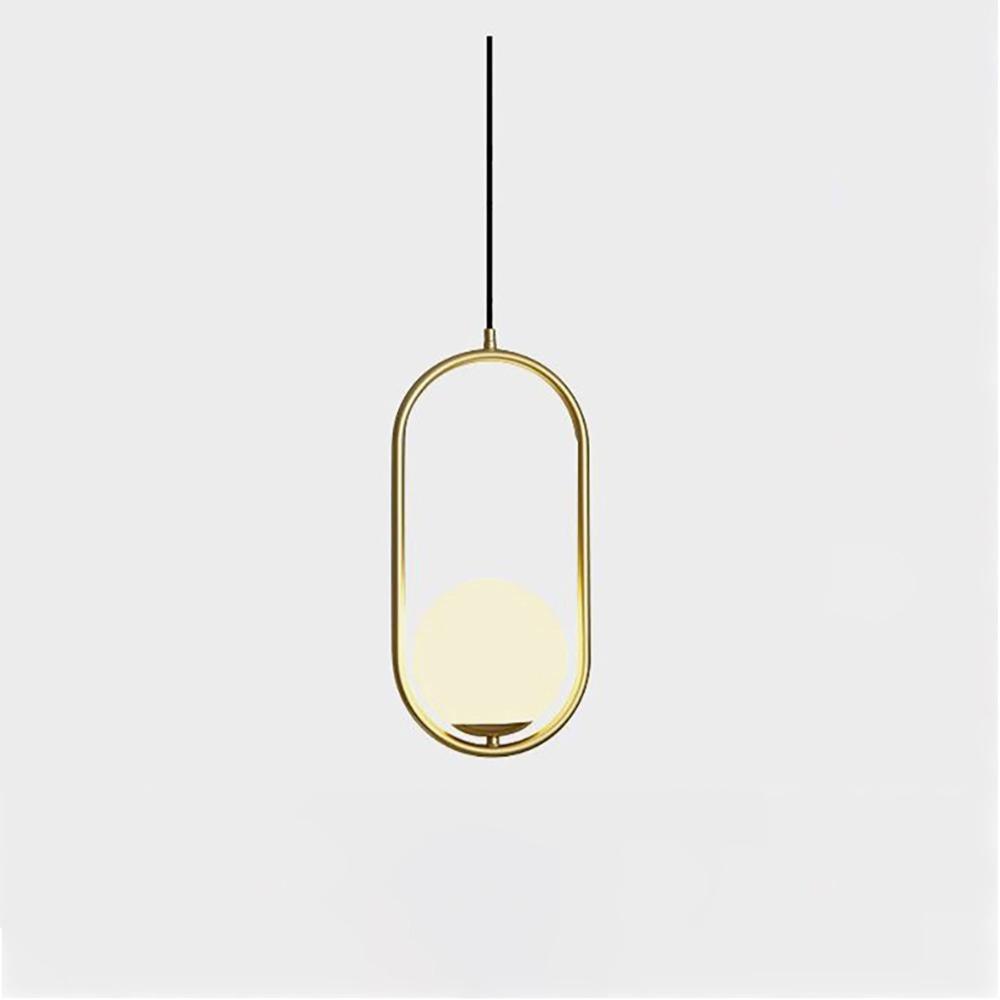 Belvadiro | Minimalistische bolvormige glazen hanglamp