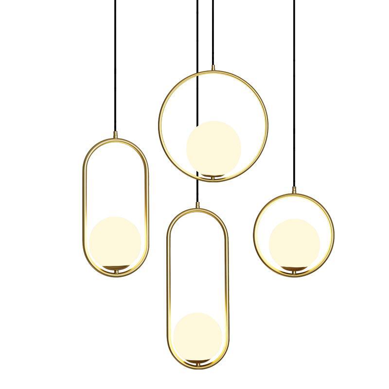 Belvadiro | Minimalistische bolvormige glazen hanglamp
