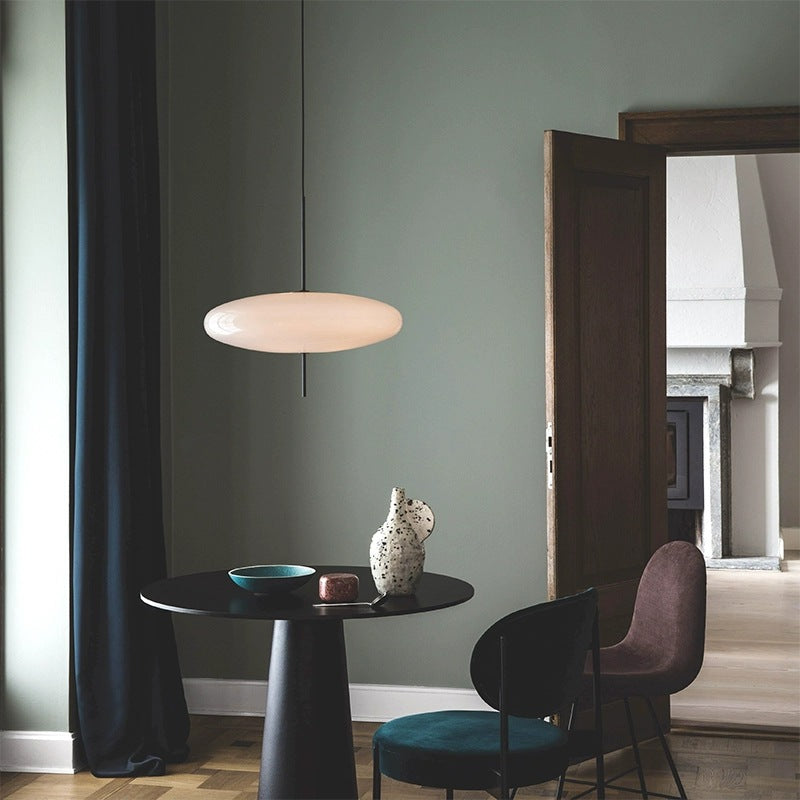 Belthorim | Opalescente Schijf Silhouet Minimalistische Hanglamp