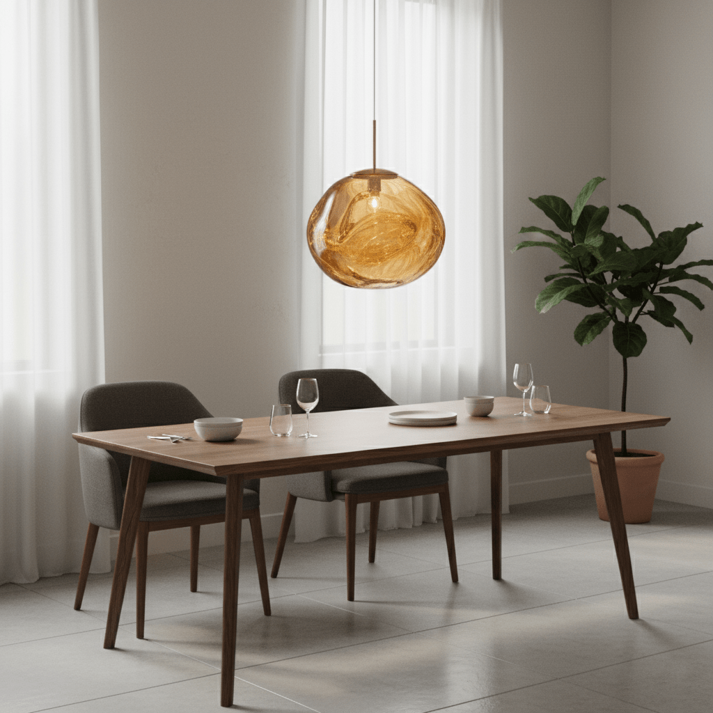 Kryntoch | Sculpturale Vloeiende Golf Sfeervolle Druppel Hanglamp