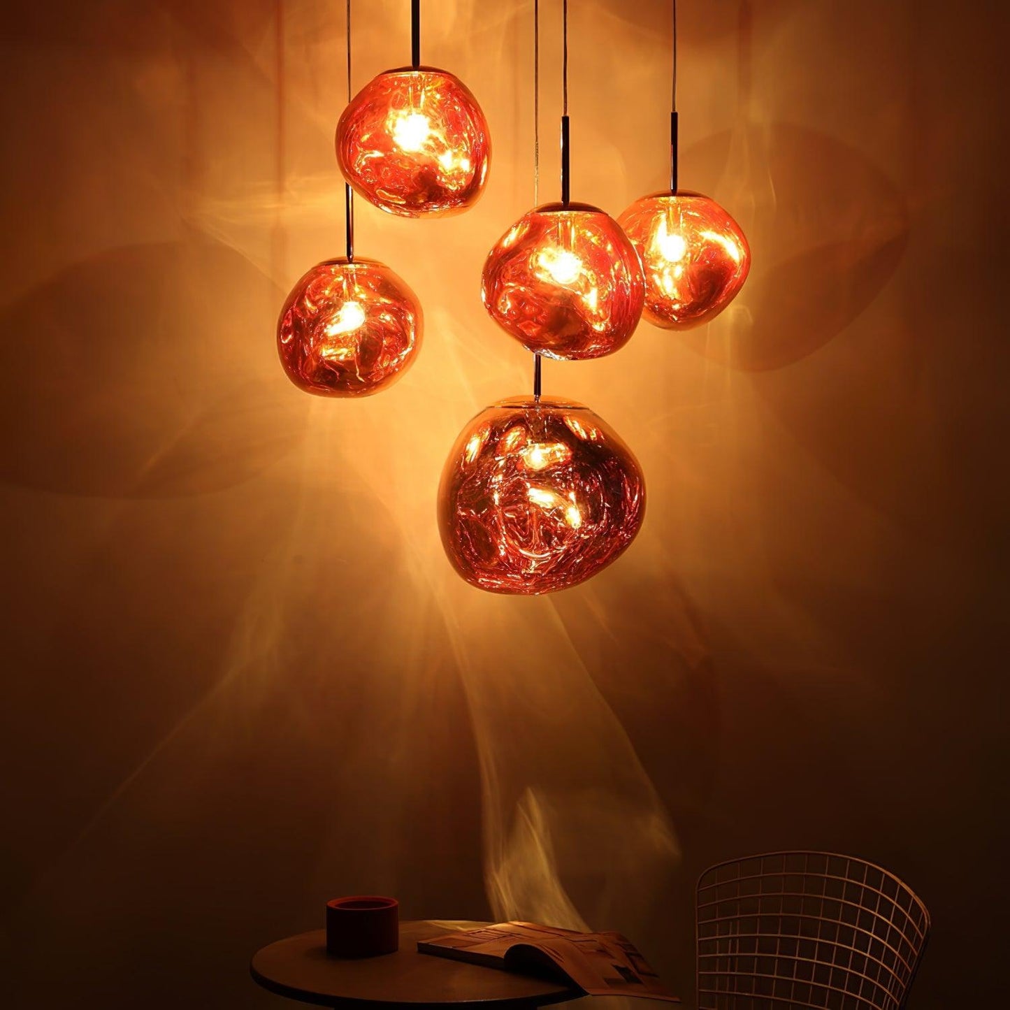 Kryntoch | Sculpturale Vloeiende Golf Sfeervolle Druppel Hanglamp