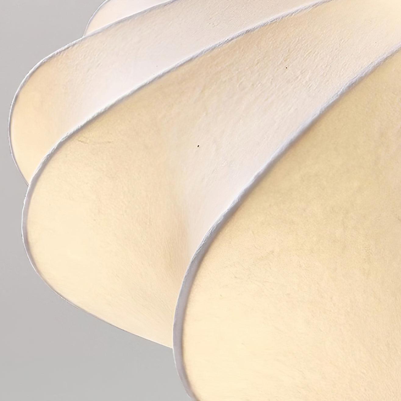 Korisand | Mid-century geometrische sculpturale zijden mesh plafondlamp
