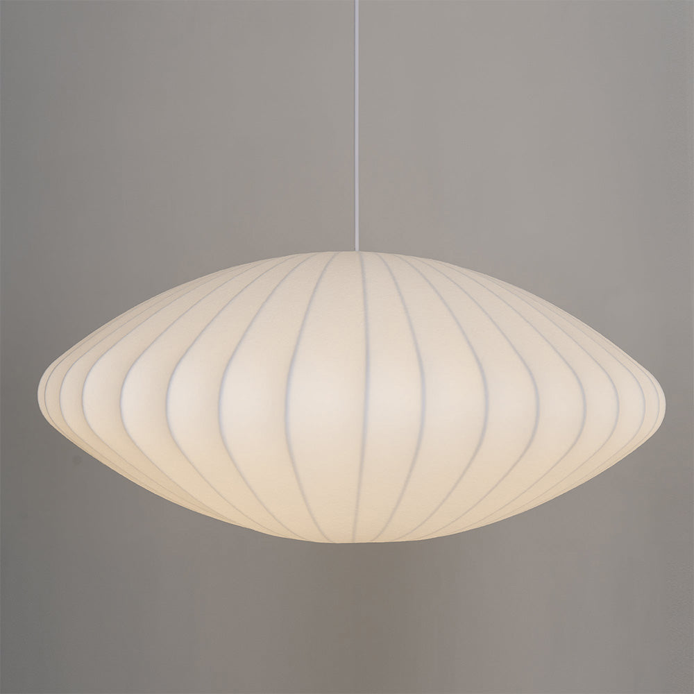 Vela | Midden Eeuw Ribbel Witte Lantaarn Plafondlamp