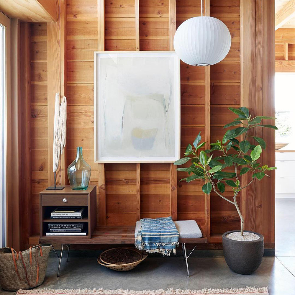 Vela | Midden Eeuw Ribbel Witte Lantaarn Plafondlamp