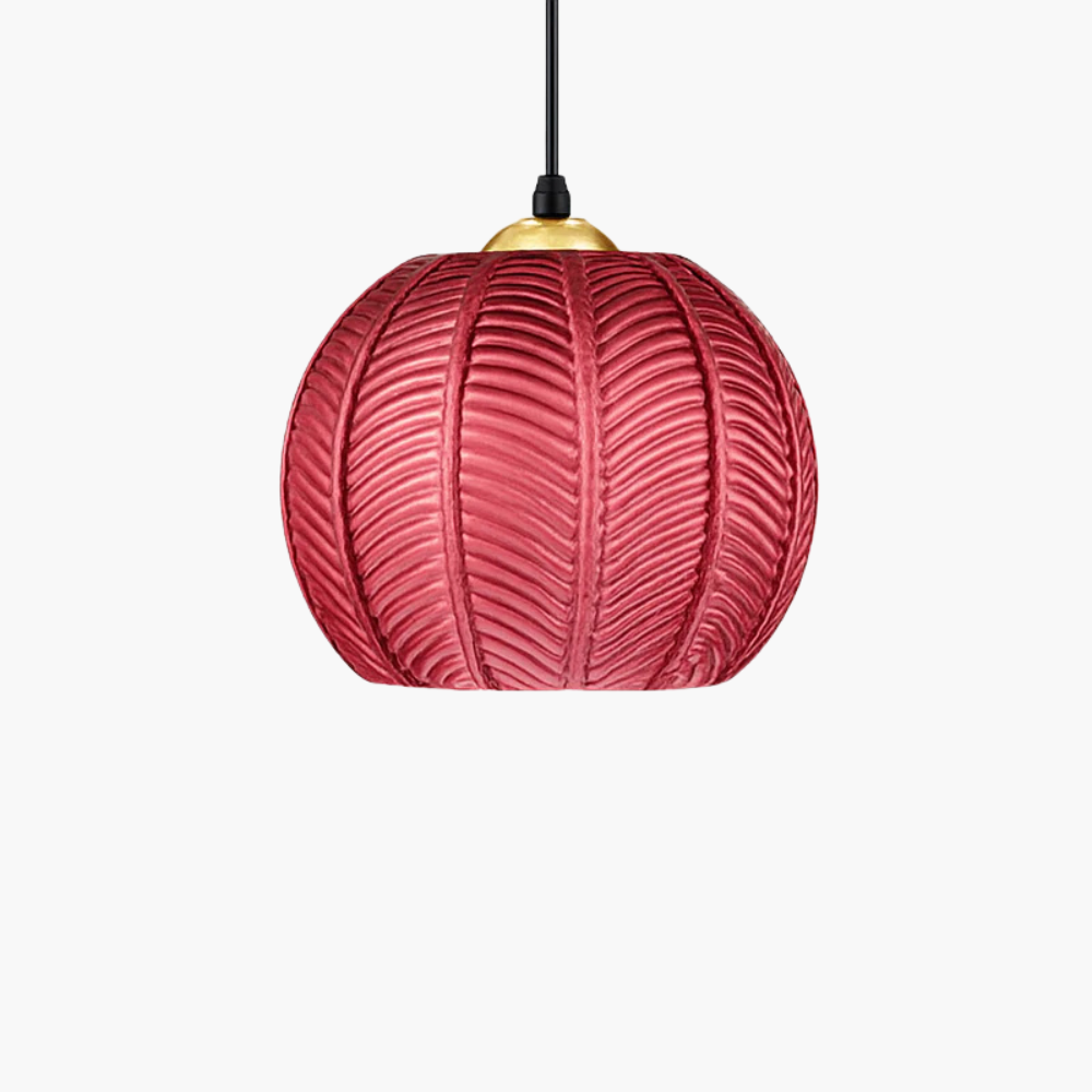 Nexalys| Sierlijke Bladeren Patroon Ovaal Glas Hanglamp