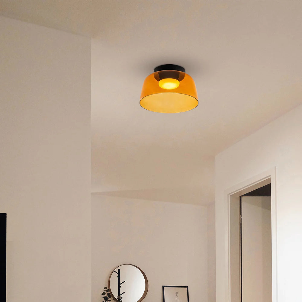 Nebula | Moderne Laagglanzende Glazen Koepel Plafondlamp