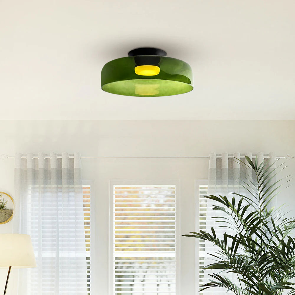 Nebula | Moderne Laagglanzende Glazen Koepel Plafondlamp