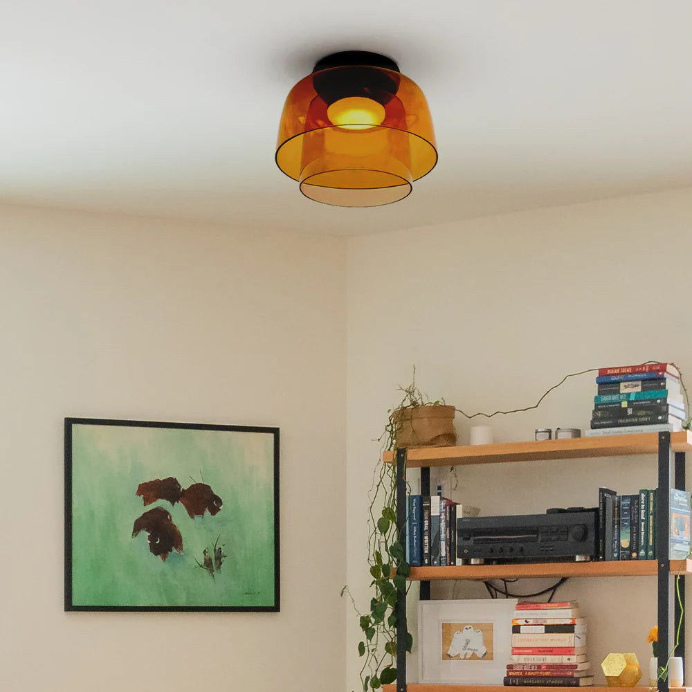 Nebula | Moderne Laagglanzende Glazen Koepel Plafondlamp