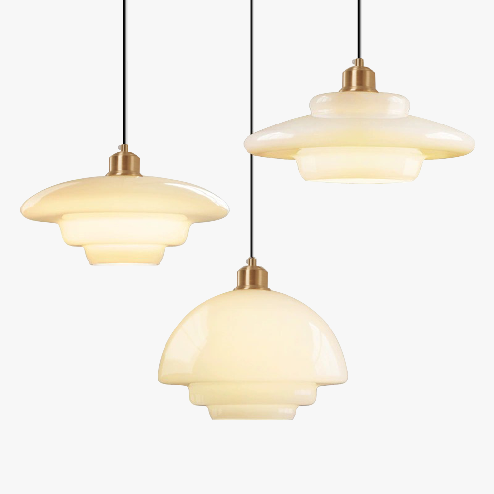 Vellum | Nordic Laag Opaque Glas Hanglamp