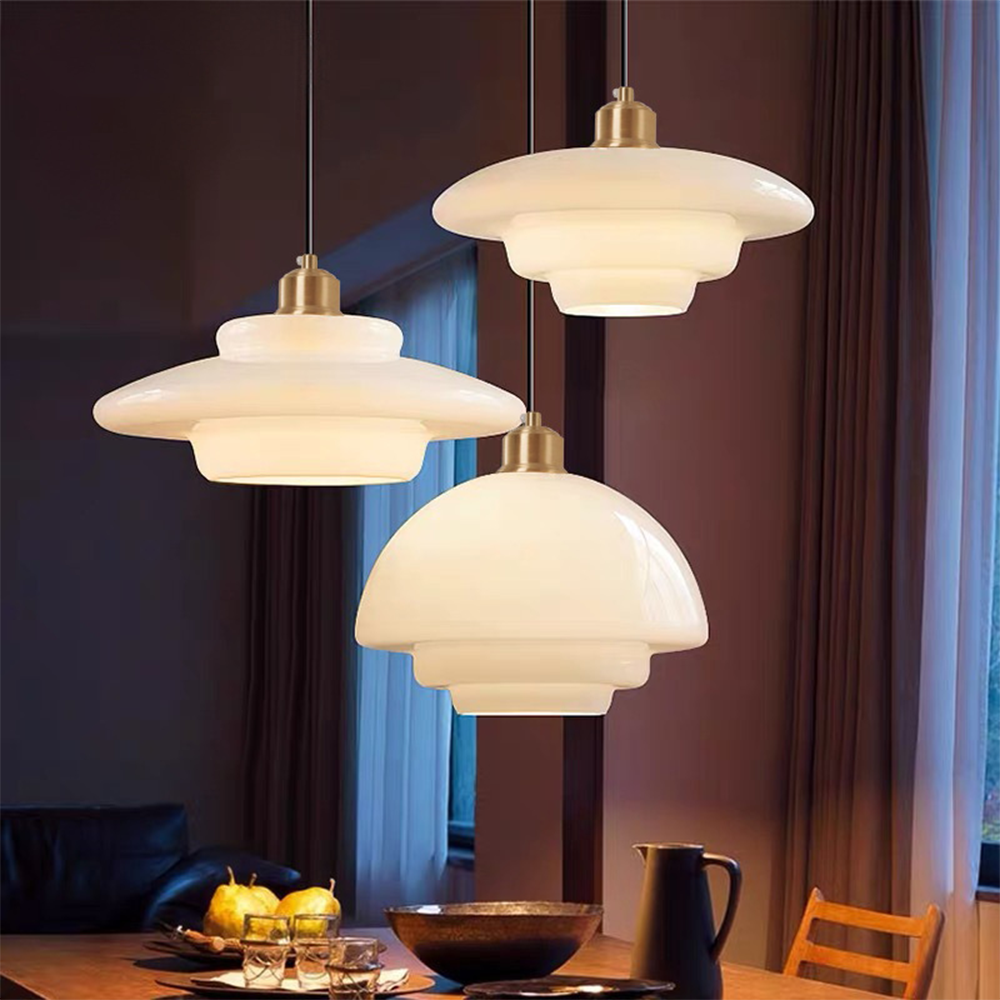Vellum | Nordic Laag Opaque Glas Hanglamp