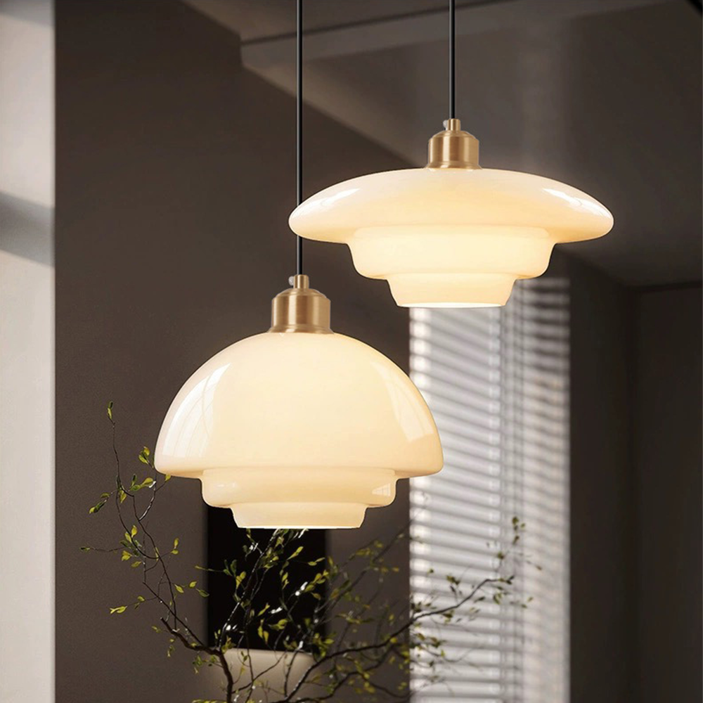 Vellum | Nordic Laag Opaque Glas Hanglamp