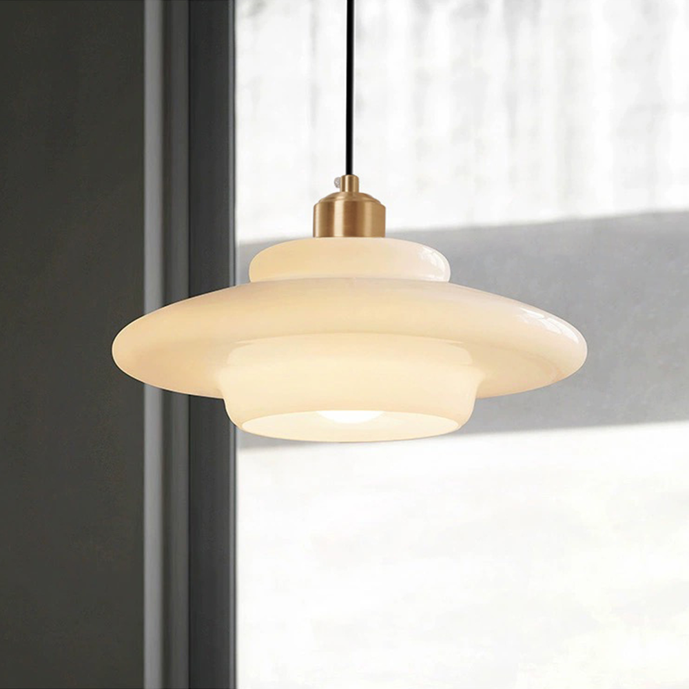 Vellum | Nordic Laag Opaque Glas Hanglamp