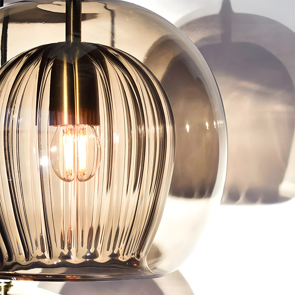 Orbia | Hedendaagse Geribbelde Globe Hanglamp