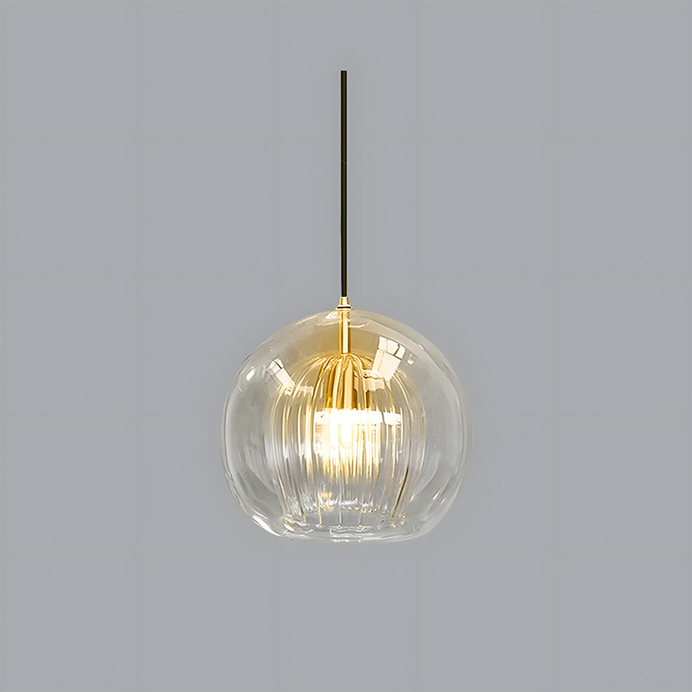Orbia | Hedendaagse Geribbelde Globe Hanglamp