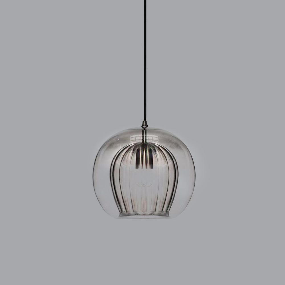 Orbia | Hedendaagse Geribbelde Globe Hanglamp
