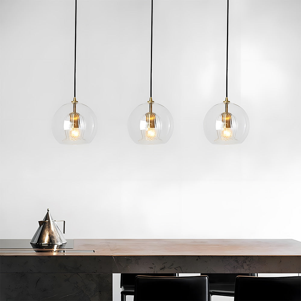 Orbia | Hedendaagse Geribbelde Globe Hanglamp