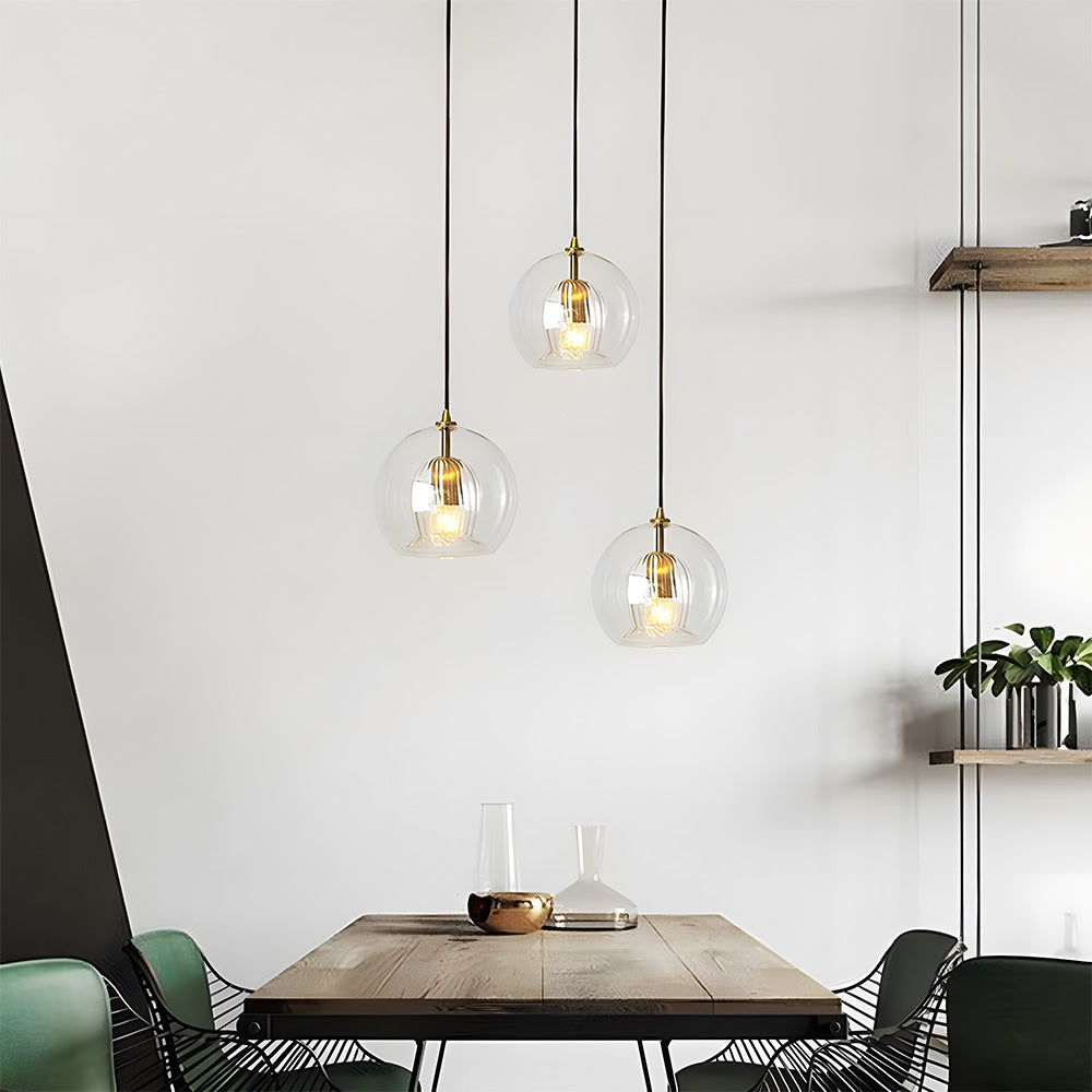 Orbia | Hedendaagse Geribbelde Globe Hanglamp