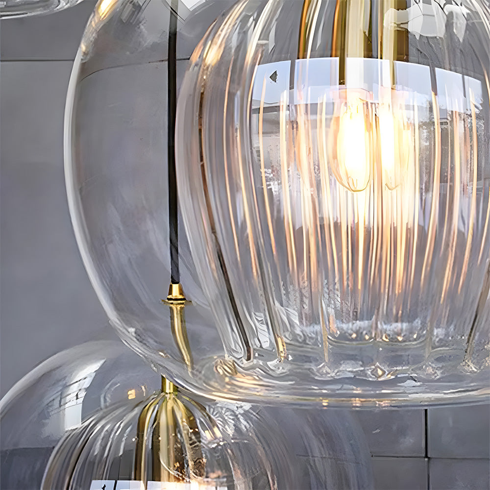 Orbia | Hedendaagse Geribbelde Globe Hanglamp