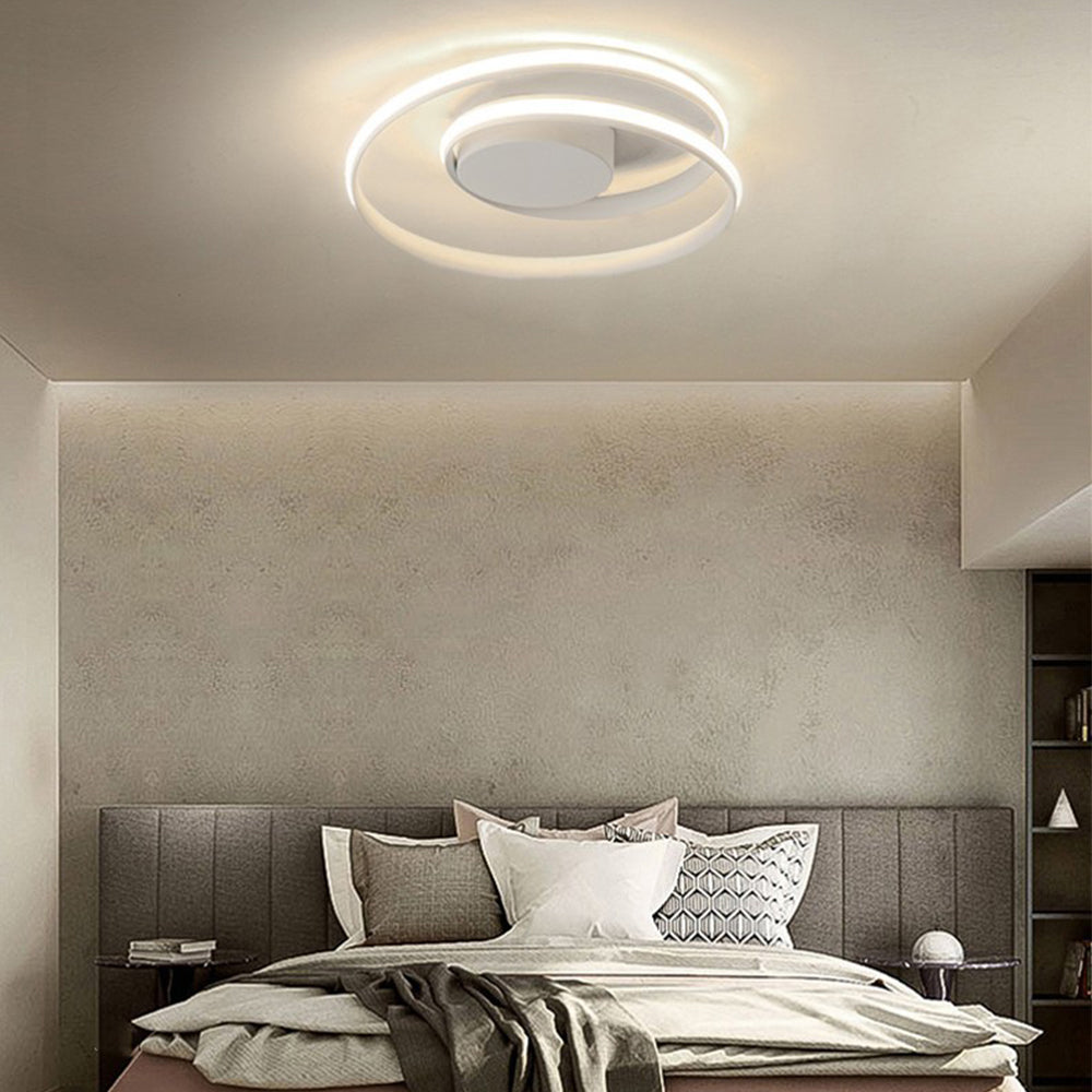 Spira | Strakke Minimalistische Spiraalring Plafondlamp