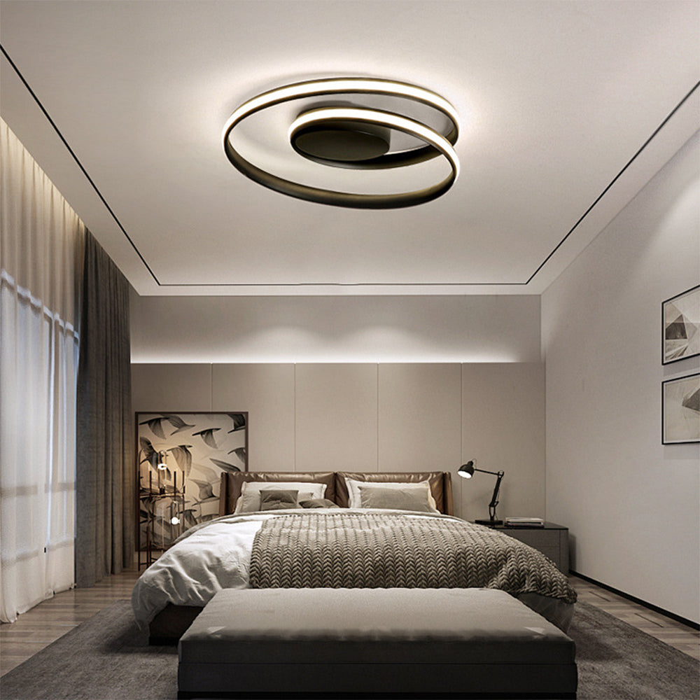 Spira | Strakke Minimalistische Spiraalring Plafondlamp